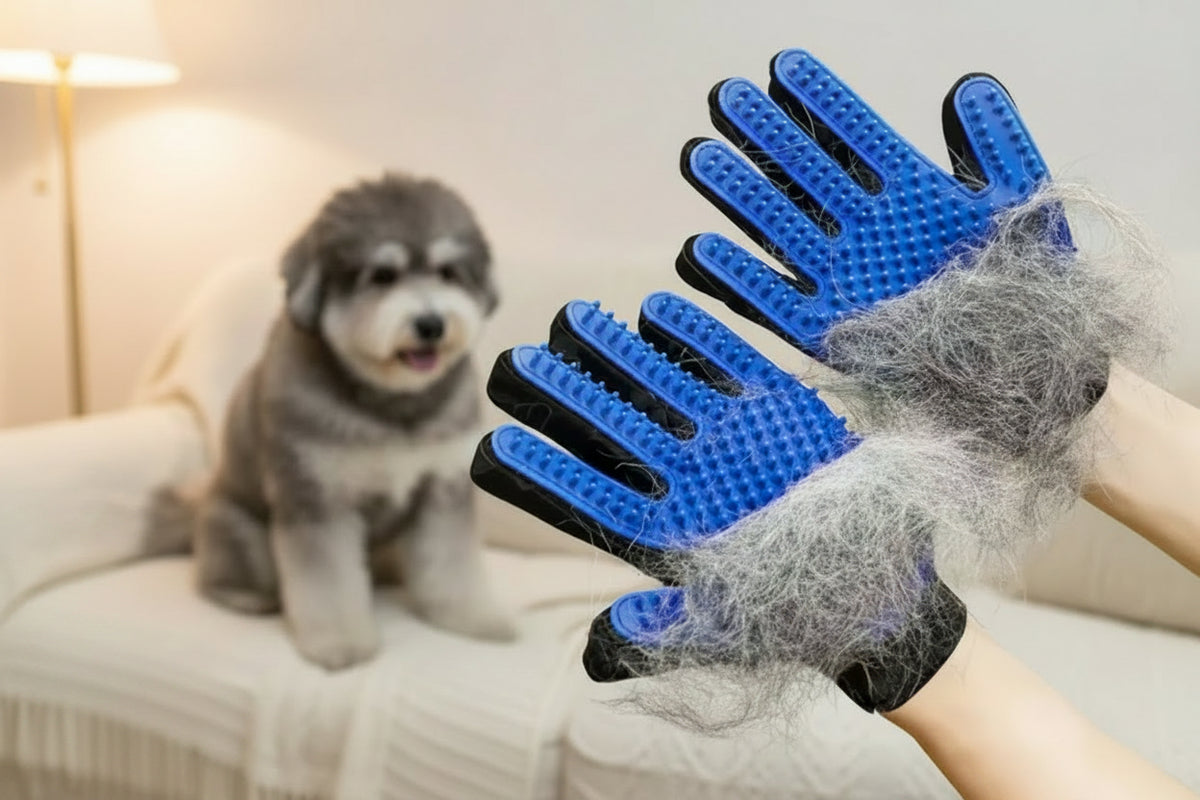 PawPerfect™ Pet Grooming Deshedding Glove